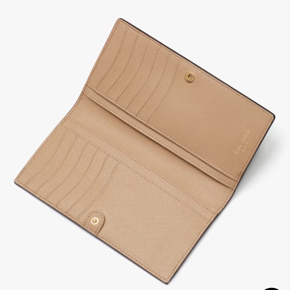 Kate Spade Morgan Colorblocked Slim Bifold Wallet 
Cafe Mocha 
NWT - Picture 2 of 16